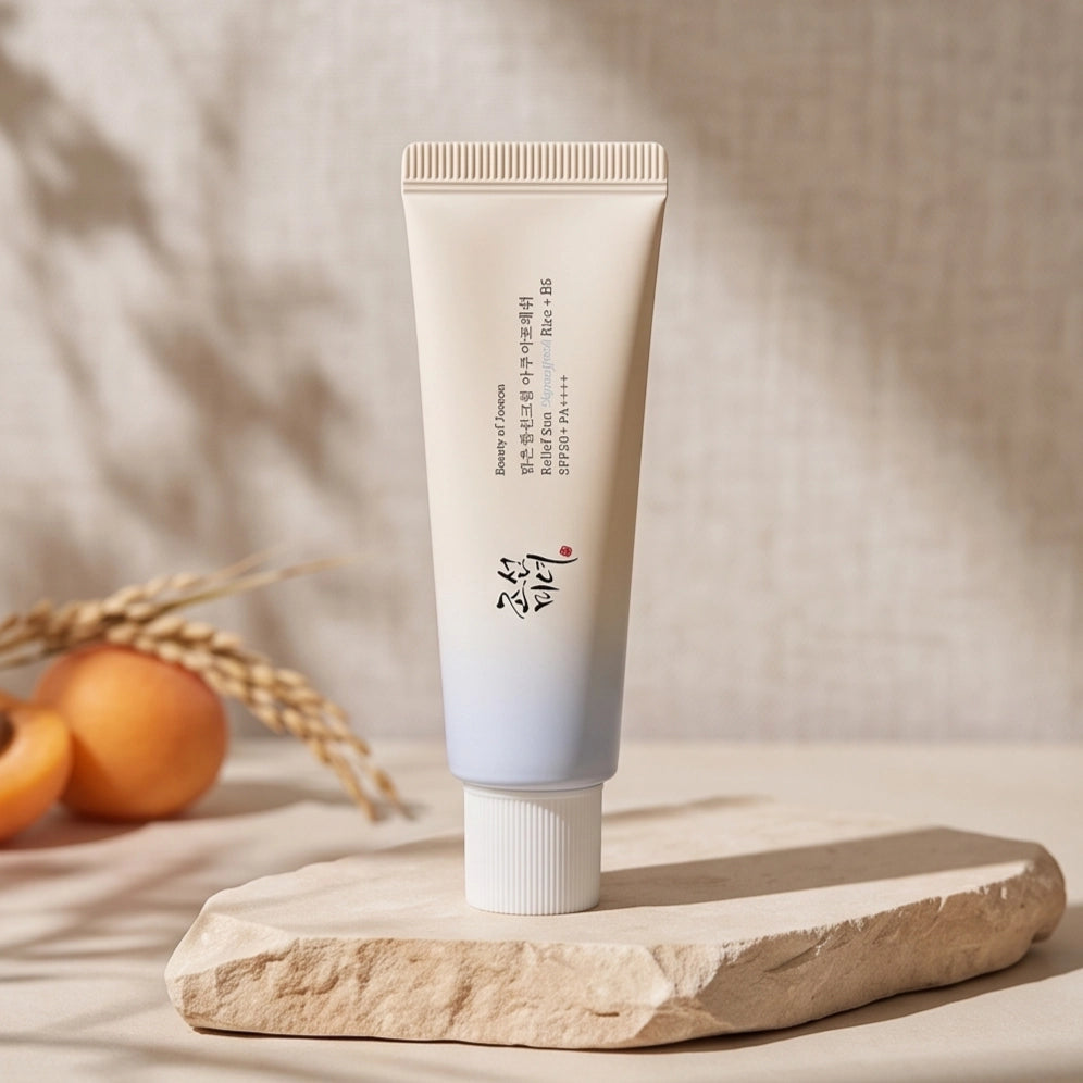 Beauty of Joseon 5-piece kit contents – cleanser, rice toner, eye serum, cream and SPF 50+ sunscreen