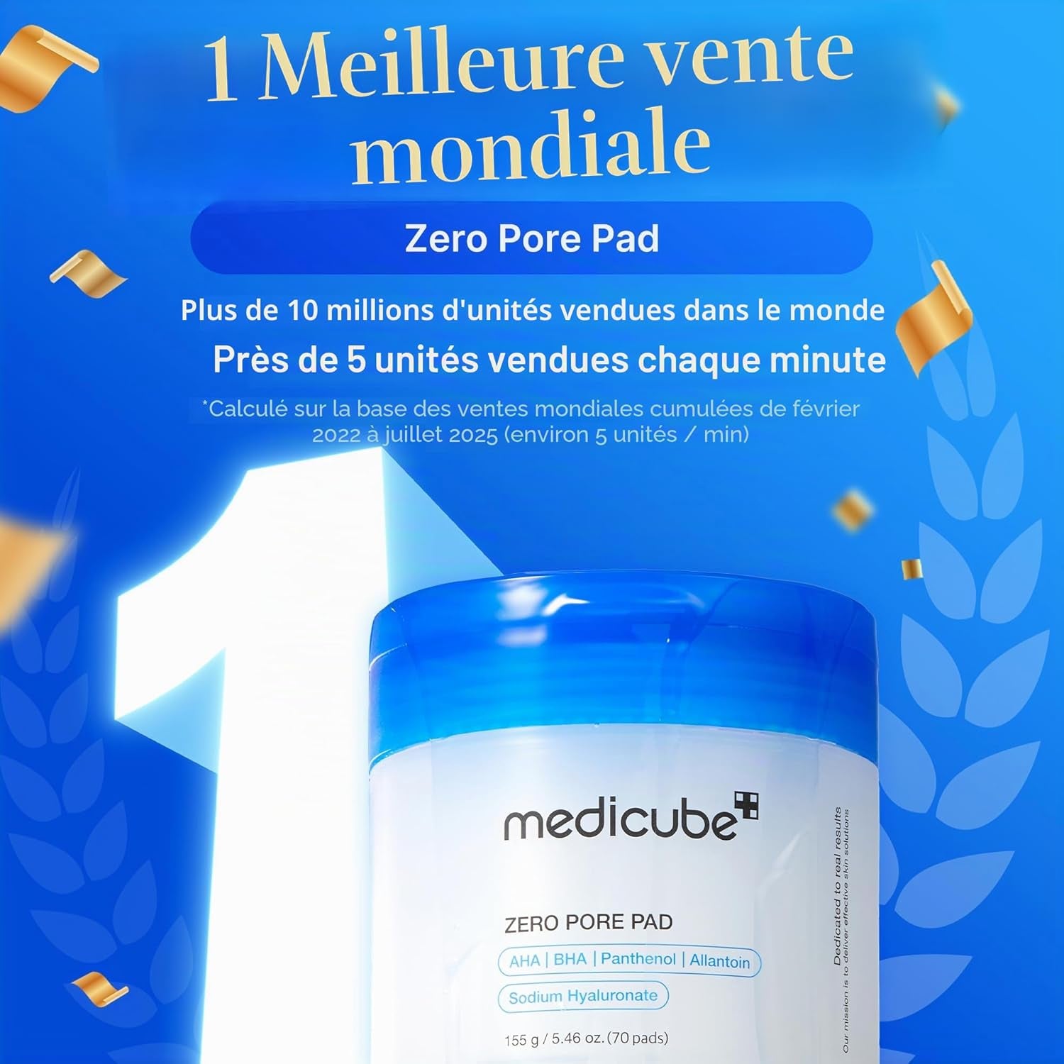 Zero Pore Pads 2.0, Tonifiants Pour Le Visage À Double Texture Pour L'Exfoliation Et Le Soin Des Pores Avec 4,5% D'Acide Lactique Aha (70 Unidades)
