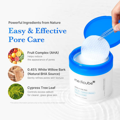 Zero Pore Pads 2.0, Tonifiants Pour Le Visage À Double Texture Pour L'Exfoliation Et Le Soin Des Pores Avec 4,5% D'Acide Lactique Aha (70 Unidades)