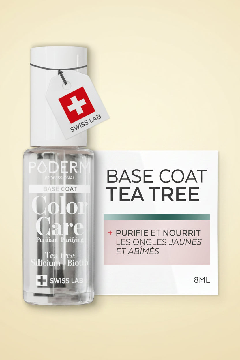 Vernis Soin Au Tea Tree - Terracotta | Swiss Lab - 8ML | Enrichis En Tea Tree, Silicium & Biotine | Purifie, Clarifie & Nourrit Les Ongles Jaunes Et Abîmés | Créé Par Une Podologue