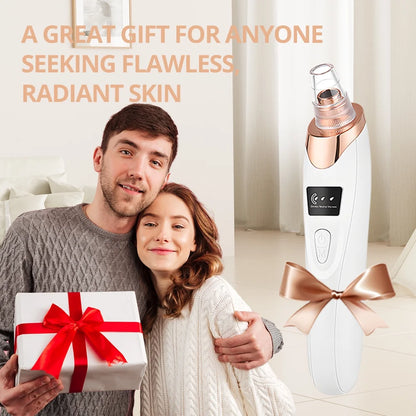 Blackhead Remover Vacuum - Facial Pore Cleaner with 5 Attachments, Electric USB Pore Vacuum
