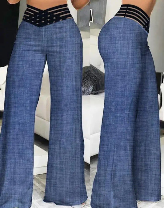 Women Wide Leg Flared Pants - 2024 New Y2K Style