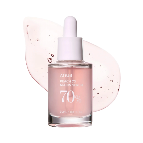 Anua Peach 70% Niacinamide Serum 30ml – Korean brightening glass skin serum