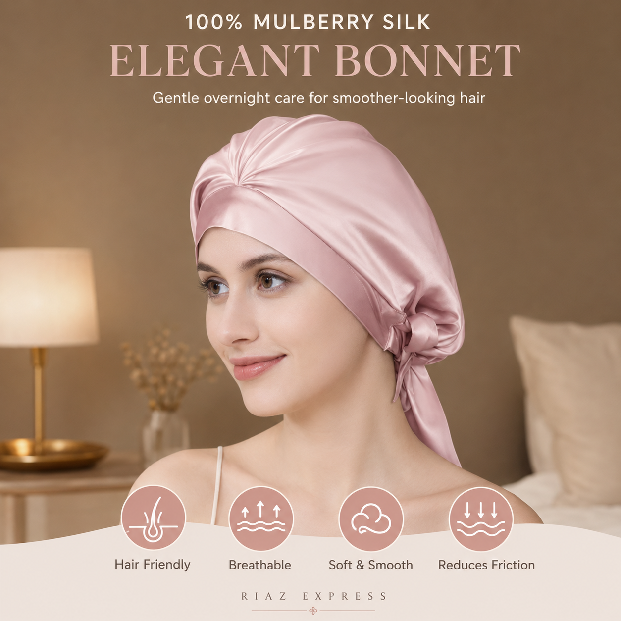 Mulberry Silk Hair Bonnet