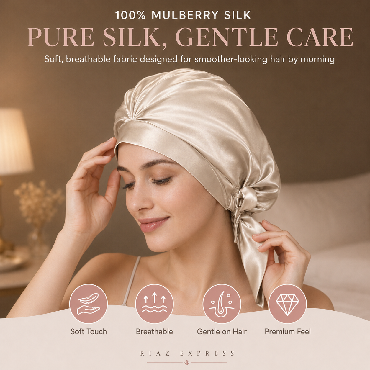 Mulberry Silk Hair Bonnet