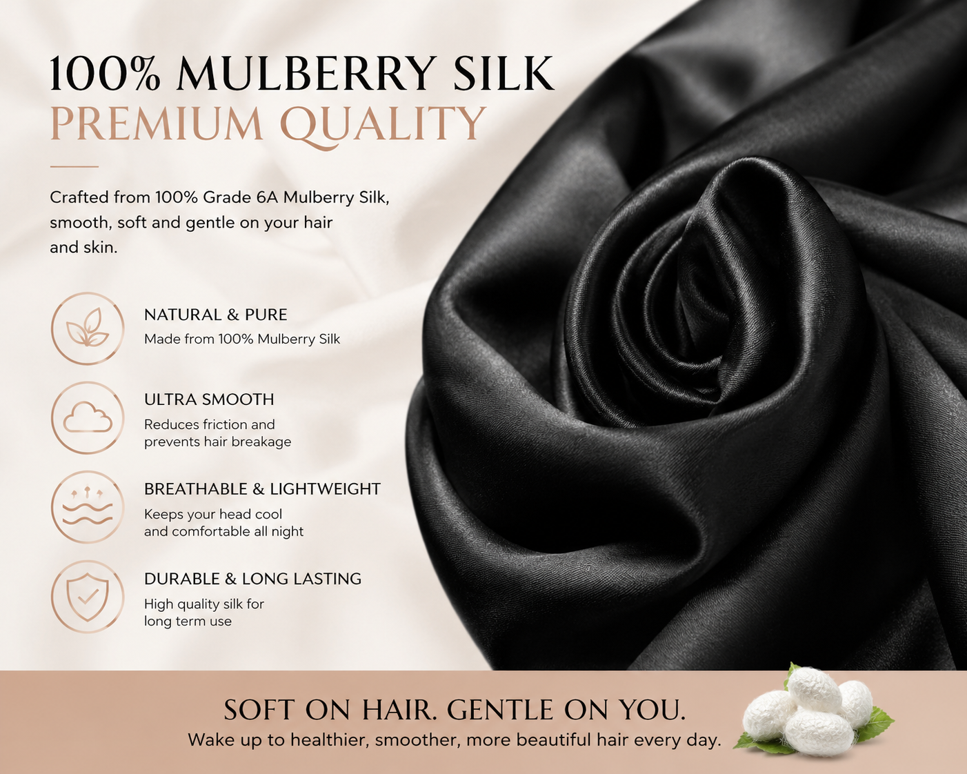 Mulberry Silk Hair Bonnet
