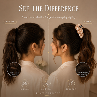 Silk Scrunchies – Gentle Hair Care