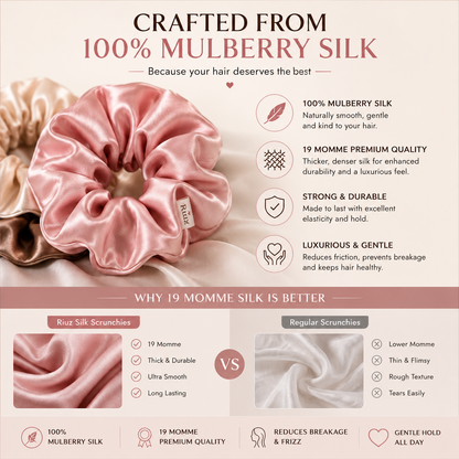 Silk Scrunchies – Gentle Hair Care