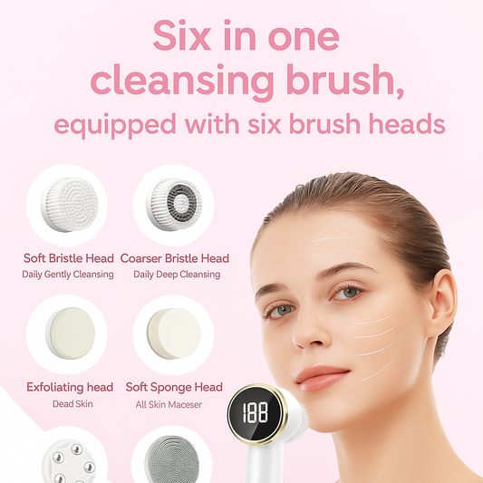 6-in-1 Sonic Facial Cleansing Brush