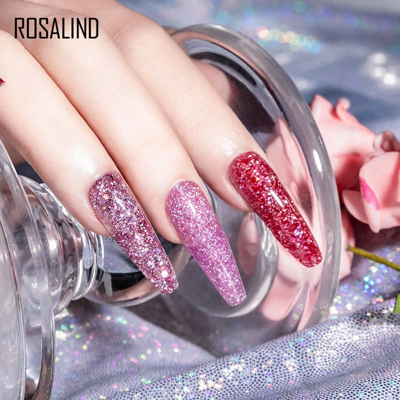 Glitter Poly Nail Gel Extension – Long-Lasting Shiny Nails