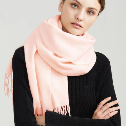 Solid Cashmere Scarf – Winter Essential