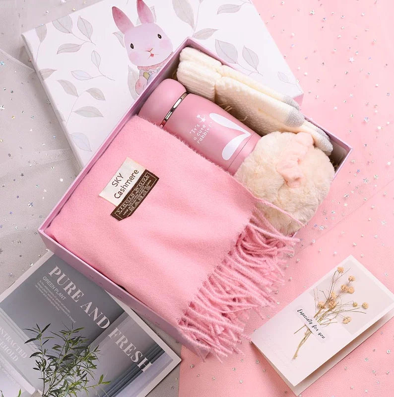 Winter Scarf Gift Box Set – Scarf, Gloves & More