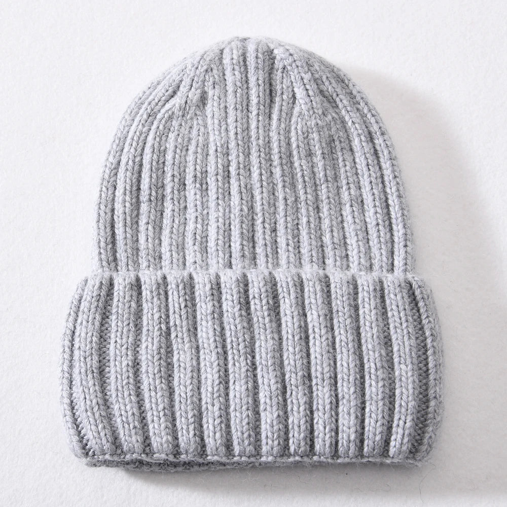 Satin-Lined Winter Beanie – Cashmere Blend Knit