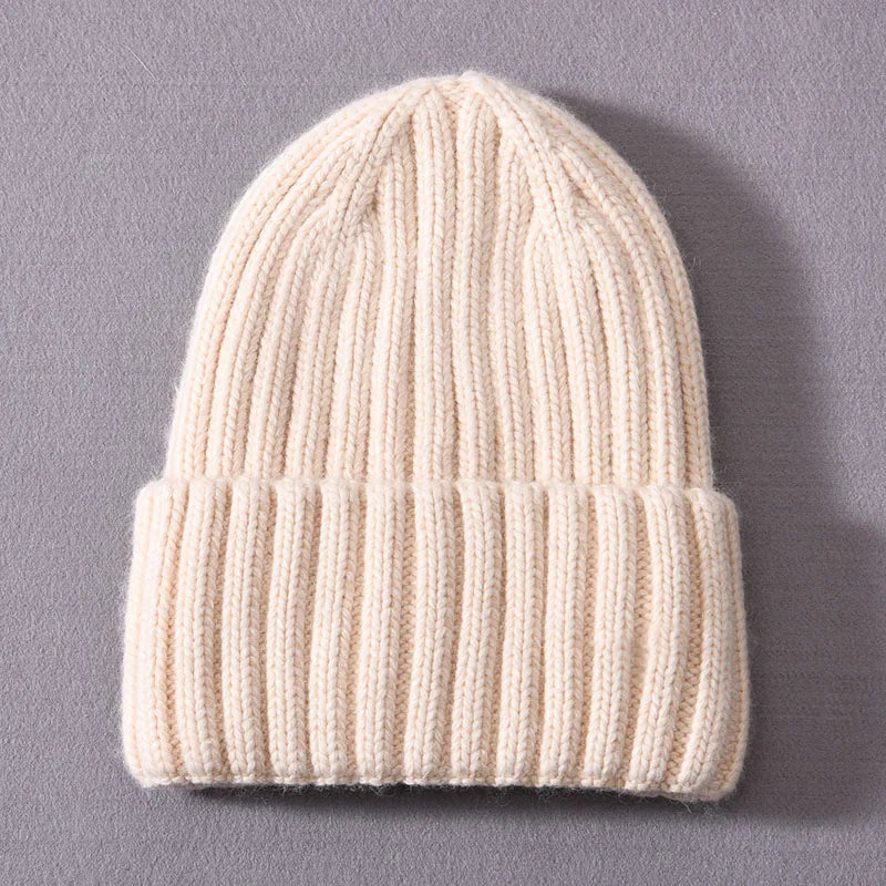 Satin-Lined Winter Beanie – Cashmere Blend Knit