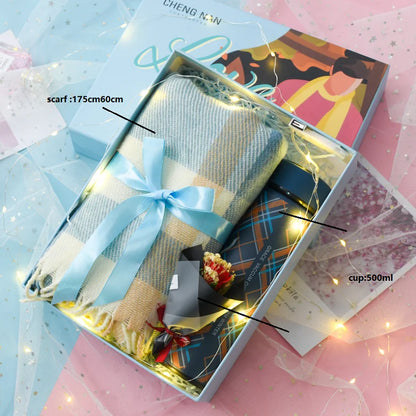 Winter Scarf Gift Box Set – Scarf, Gloves & More