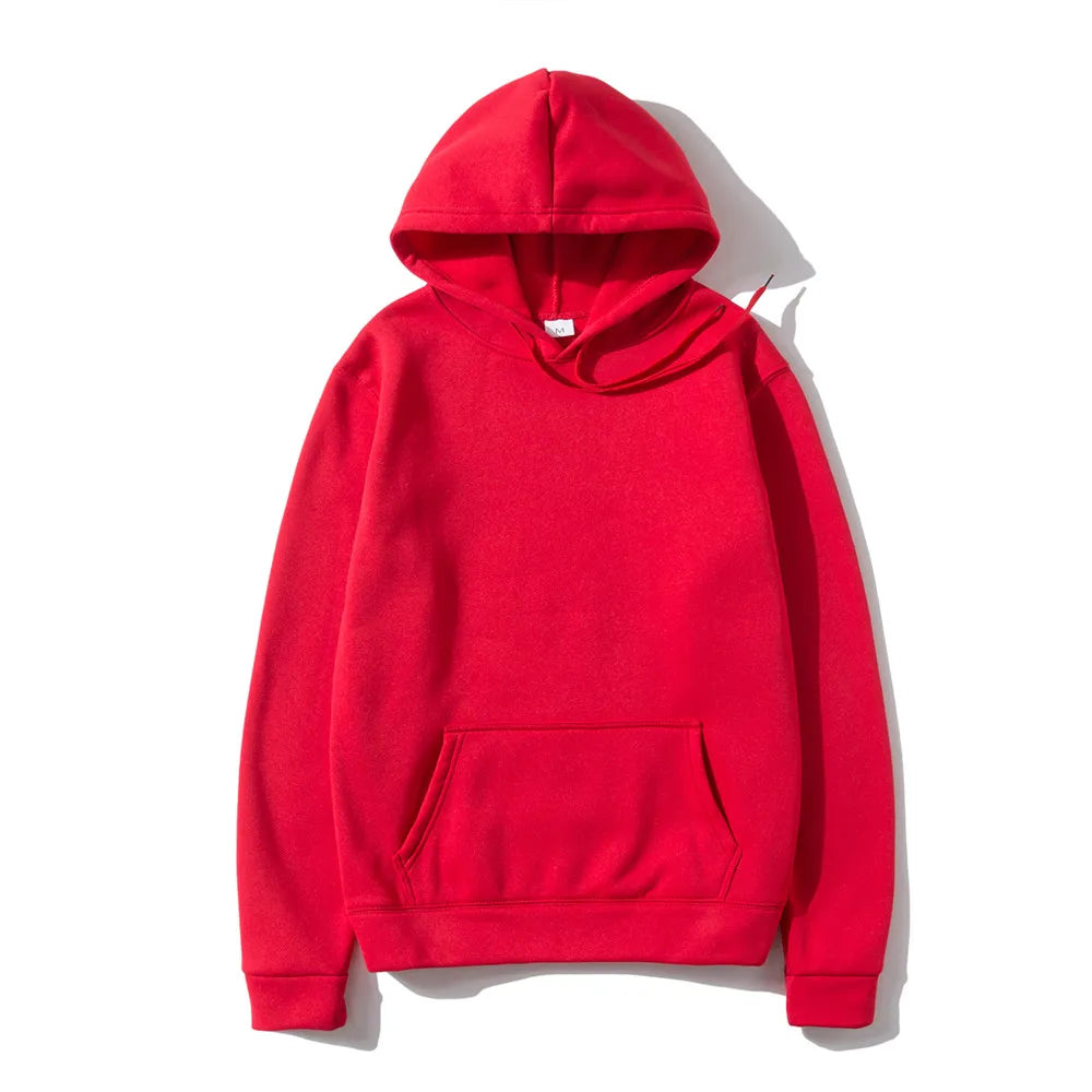 Men’s & Women’s Fashion Solid Color Hoodies & Sweatshirts – Hip Hop Fleece Streetwear