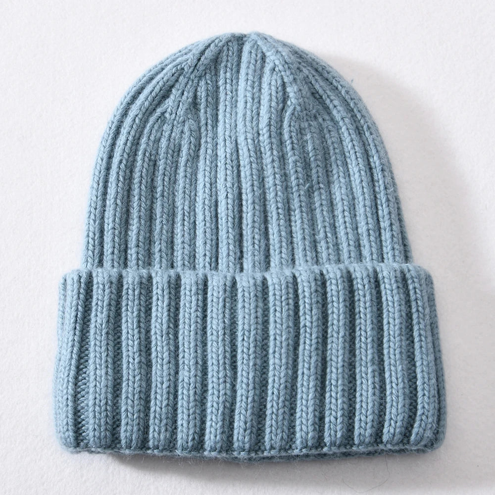 Satin-Lined Winter Beanie – Cashmere Blend Knit