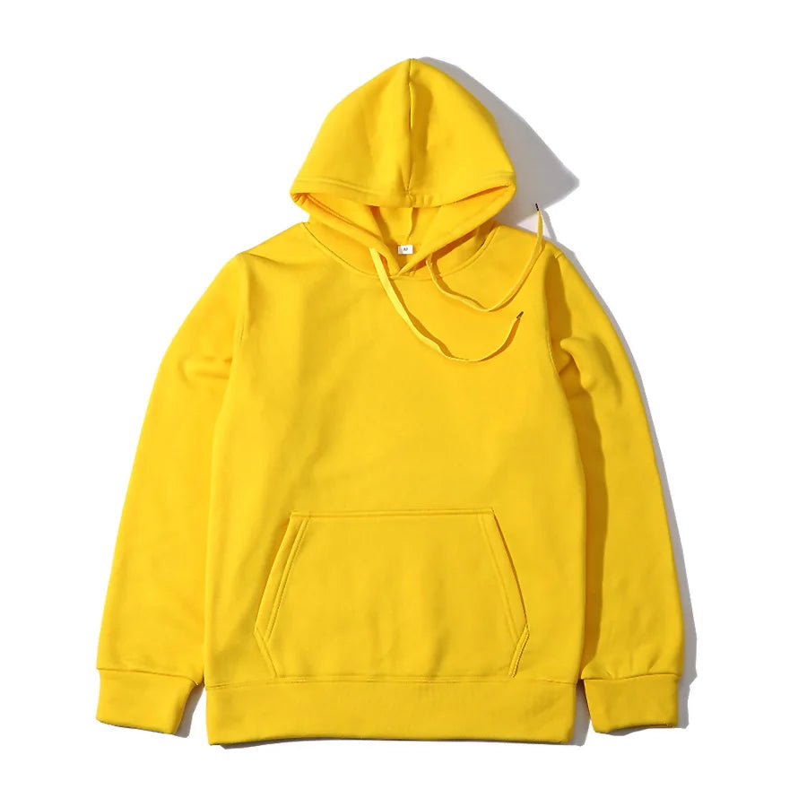 Men’s & Women’s Fashion Solid Color Hoodies & Sweatshirts – Hip Hop Fleece Streetwear