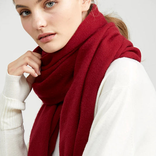 Solid Cashmere Scarf – Winter Essential