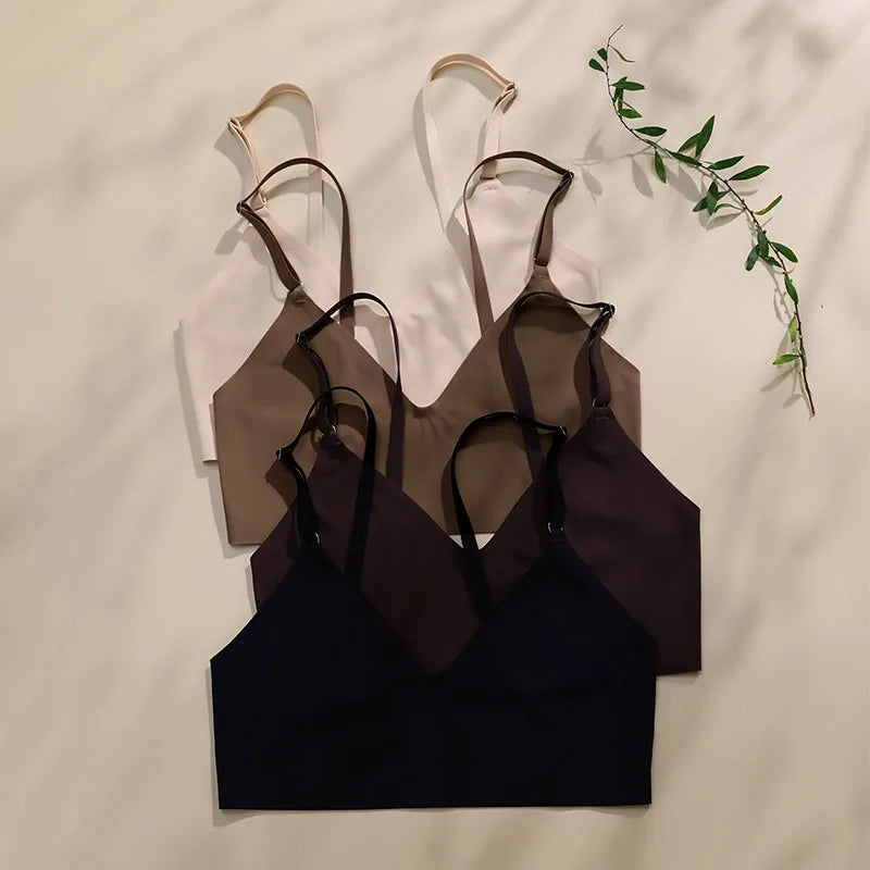 Seamless Ice Silk Bra & Brief Set