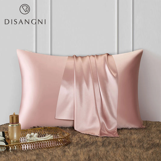 DISANGNI 22 Momme Mulberry Silk Pillowcase | Hair & Skin Care