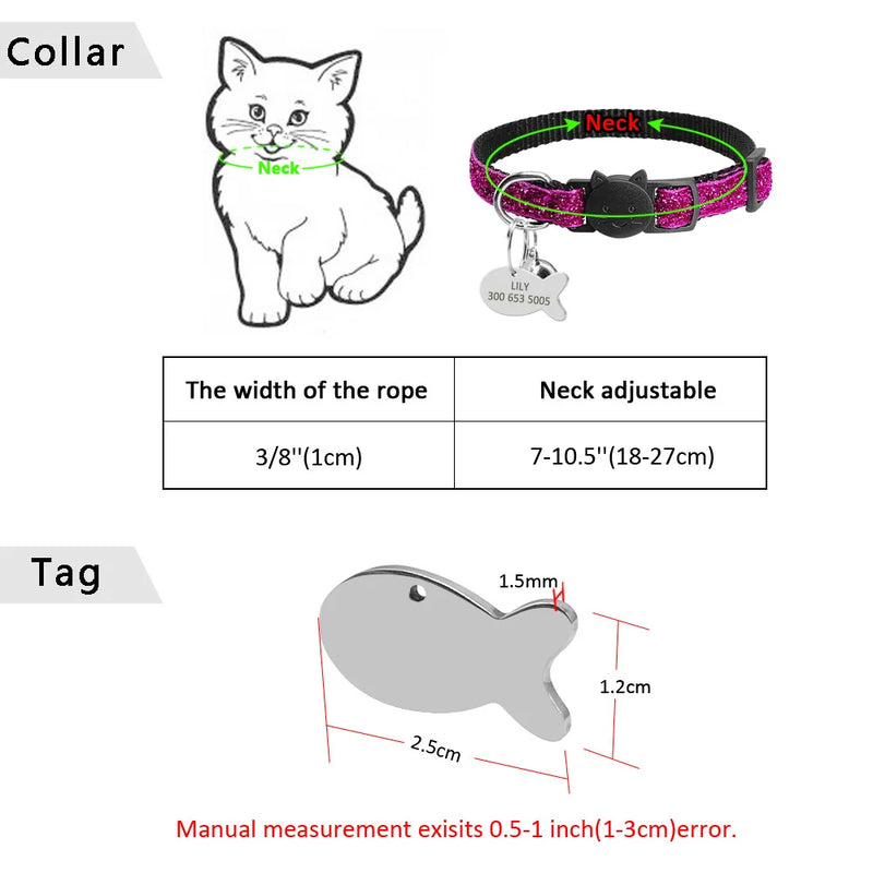 Stylish Nylon Pet ID Collars