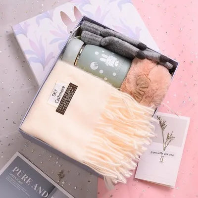 Winter Scarf Gift Box Set – Scarf, Gloves & More