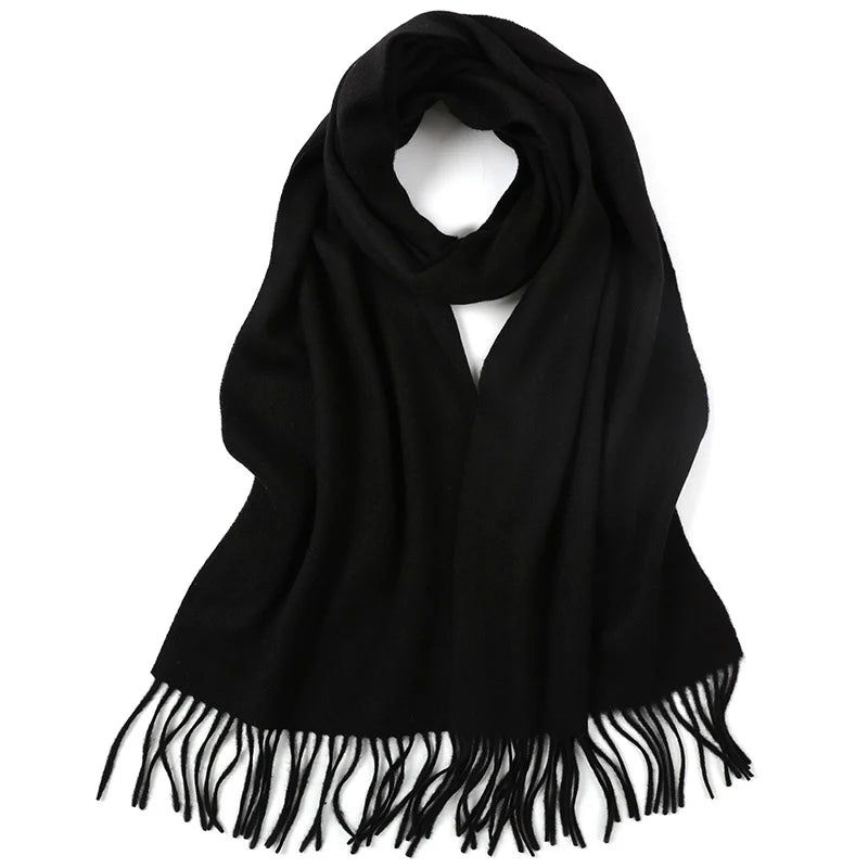 Solid Cashmere Scarf – Winter Essential