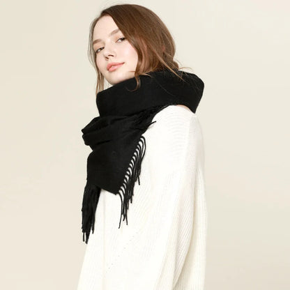Solid Cashmere Scarf – Winter Essential