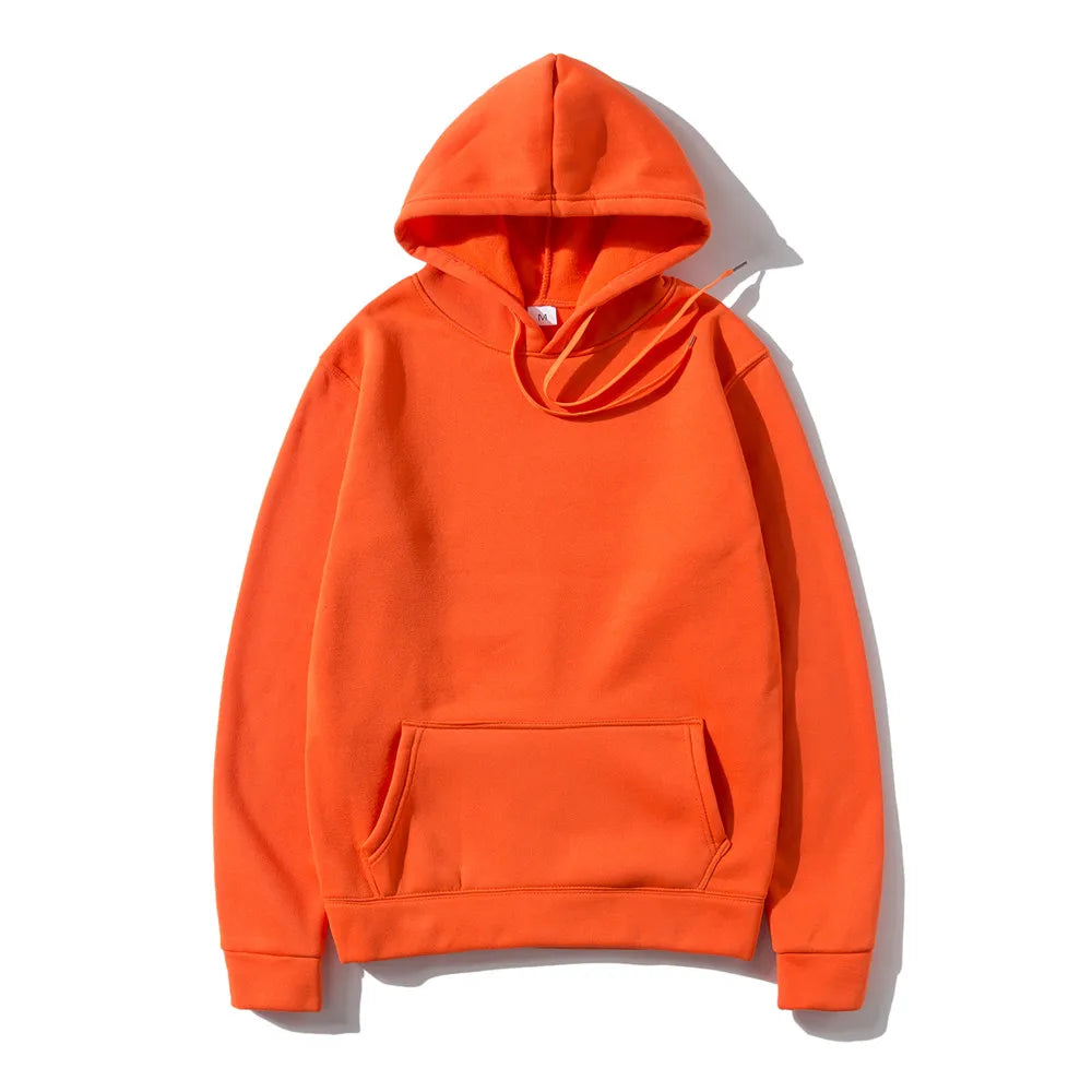 Men’s & Women’s Fashion Solid Color Hoodies & Sweatshirts – Hip Hop Fleece Streetwear