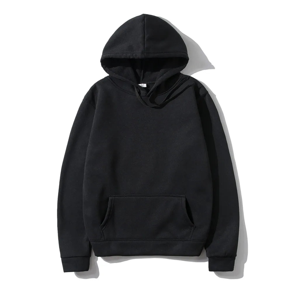 Men’s & Women’s Fashion Solid Color Hoodies & Sweatshirts – Hip Hop Fleece Streetwear