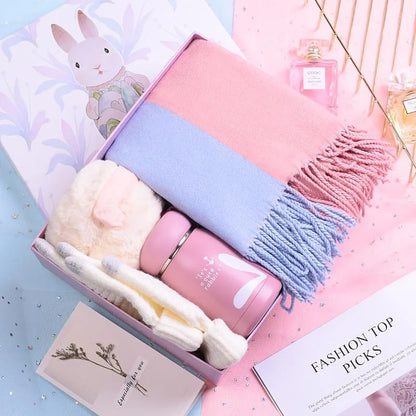 Winter Scarf Gift Box Set – Scarf, Gloves & More
