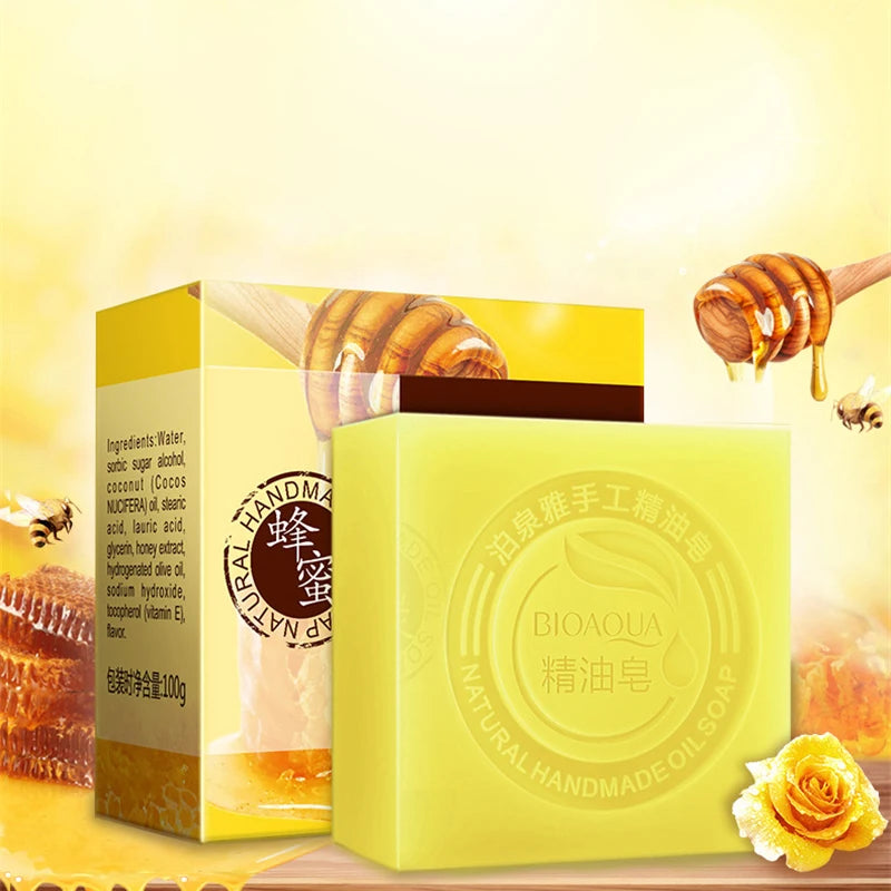 Luxurious Essential Oil Soap Collection – Honey, Rose, Jasmine & More RIAZ EXPRESS.COM