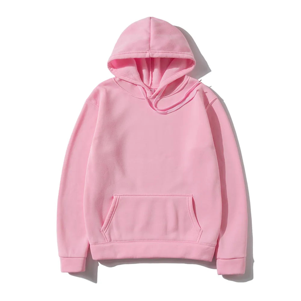 Men’s & Women’s Fashion Solid Color Hoodies & Sweatshirts – Hip Hop Fleece Streetwear