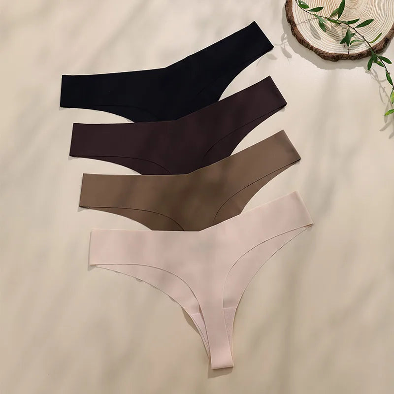 Seamless Ice Silk Bra & Brief Set
