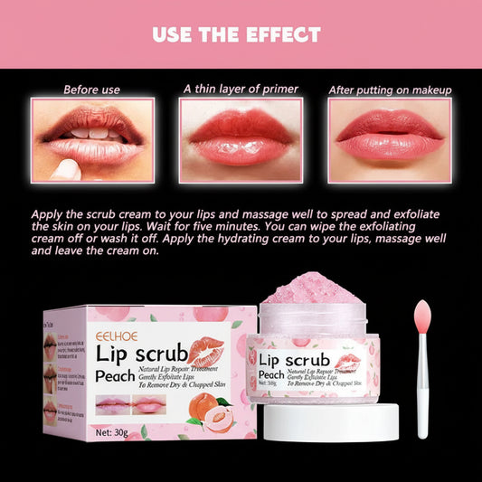 Peach Lip Scrub & Mask – Smooth Lips