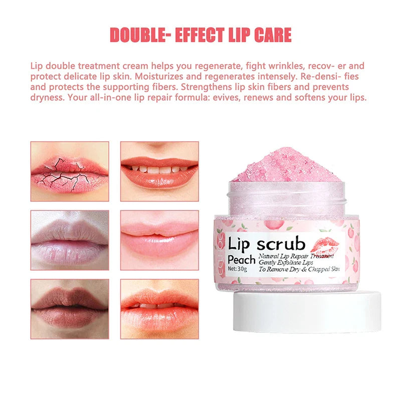 Peach Lip Scrub & Mask – Smooth Lips
