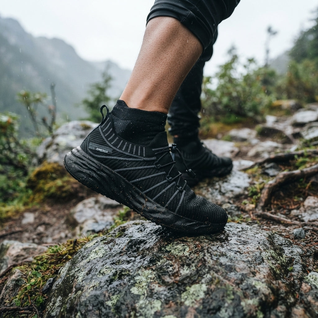 ONEMIX Waterproof Black Trekking Sneakers
