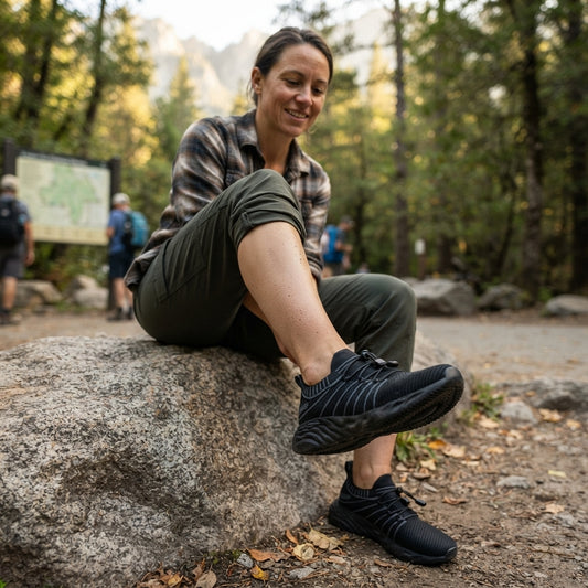 ONEMIX Sneakers de Trekking Imperméables Noires