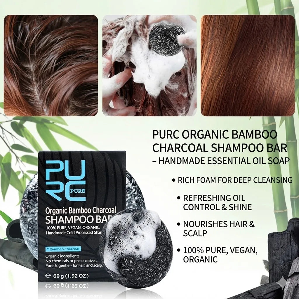 Bamboo Charcoal Shampoo Bar