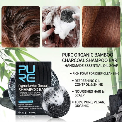 Bamboo Charcoal Shampoo Bar