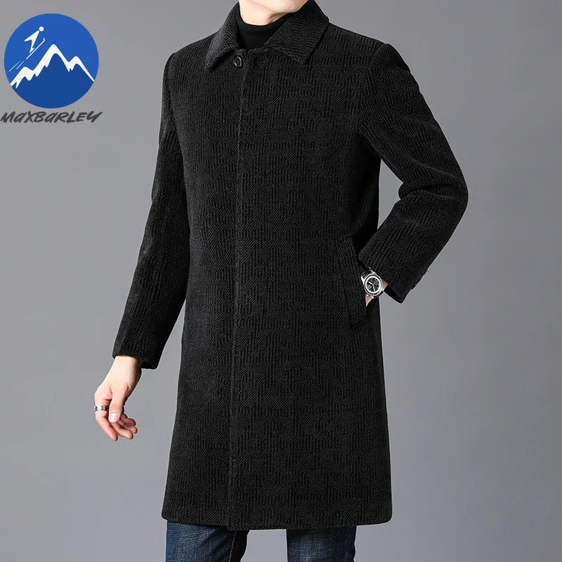 Maxbarley Wool Blend Winter Coat