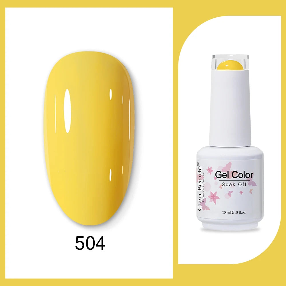 Clou Beaute Neon Gel Polish 15ml – Semi Permanent UV/LED
