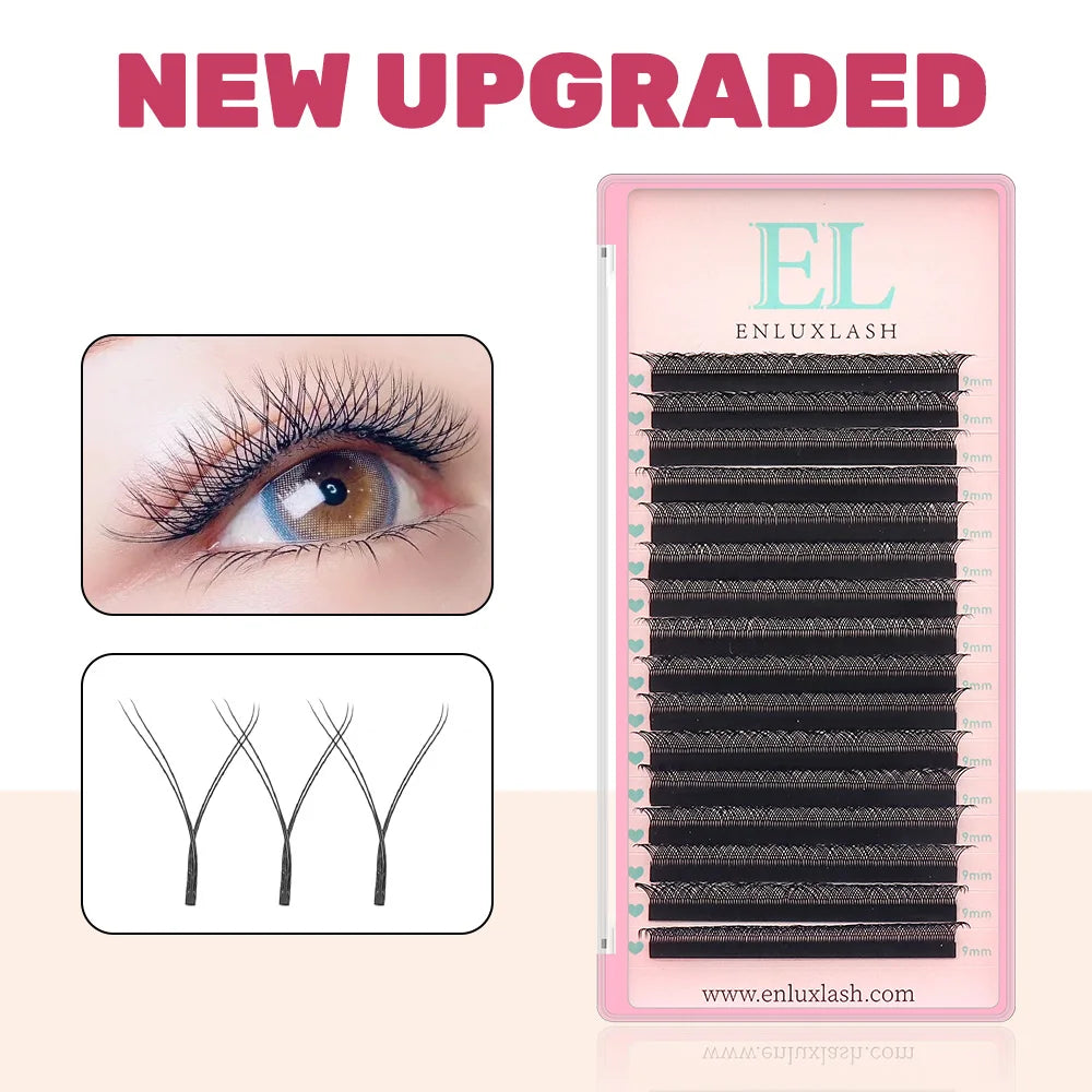 Enluxlash YY Eyelash Extensions – 0.07 D Curl, 16 Rows