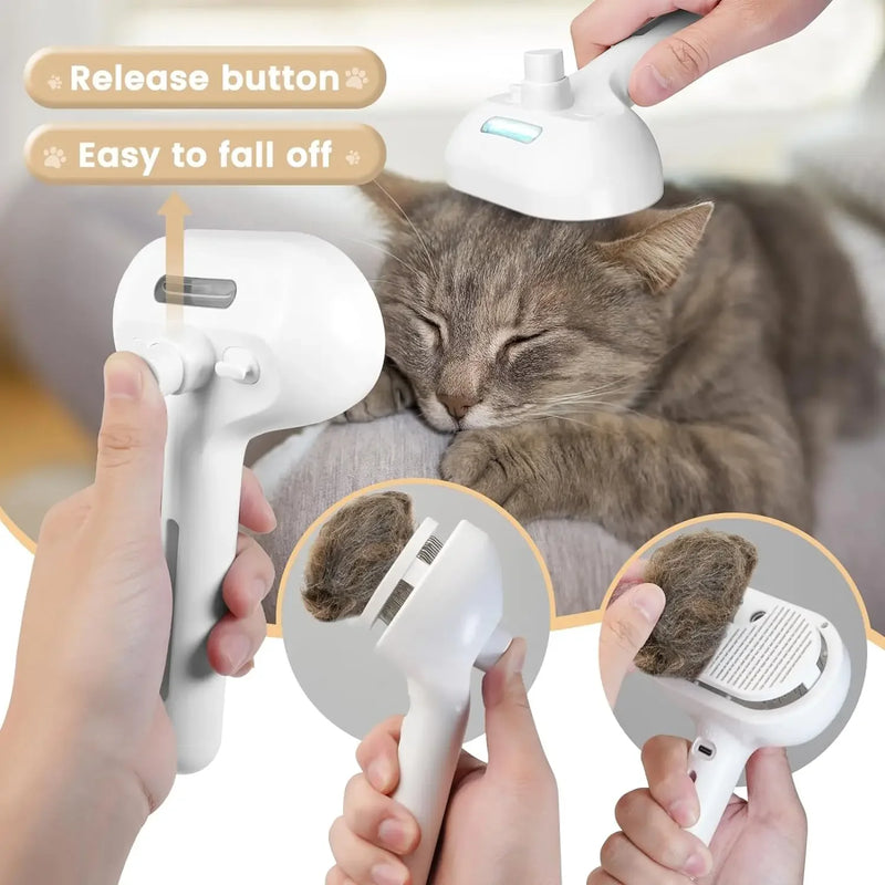 3-in-1 Electric Pet Cleaning Brush: Groom, Clean, and Pamper Your Pet