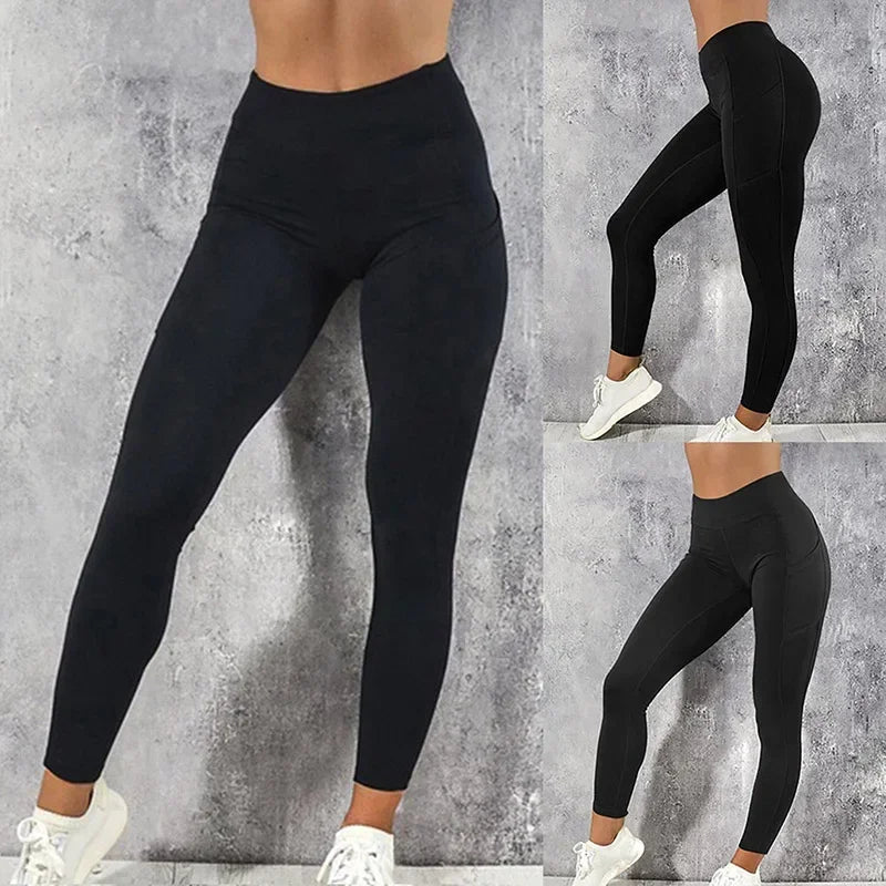 Sportswear Woman Gym Leggings Pocketed Yoga Pants Fitness Running Pants