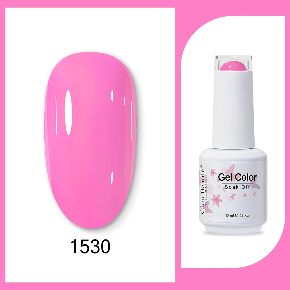 Clou Beaute Neon Gel Polish 15ml – Semi Permanent UV/LED