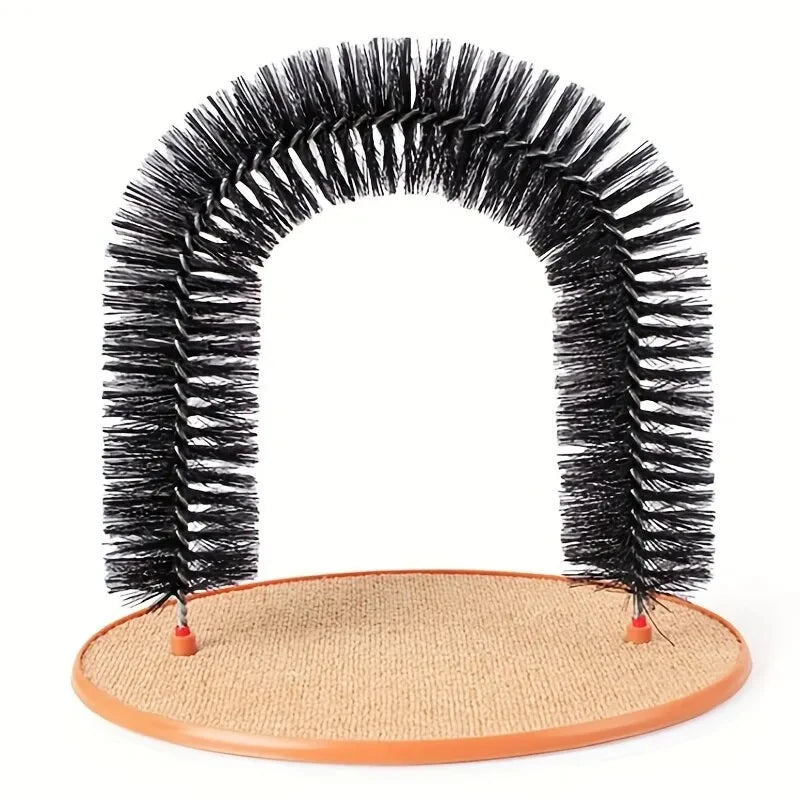 Cat Massage Arch with Interactive Scratching Pad