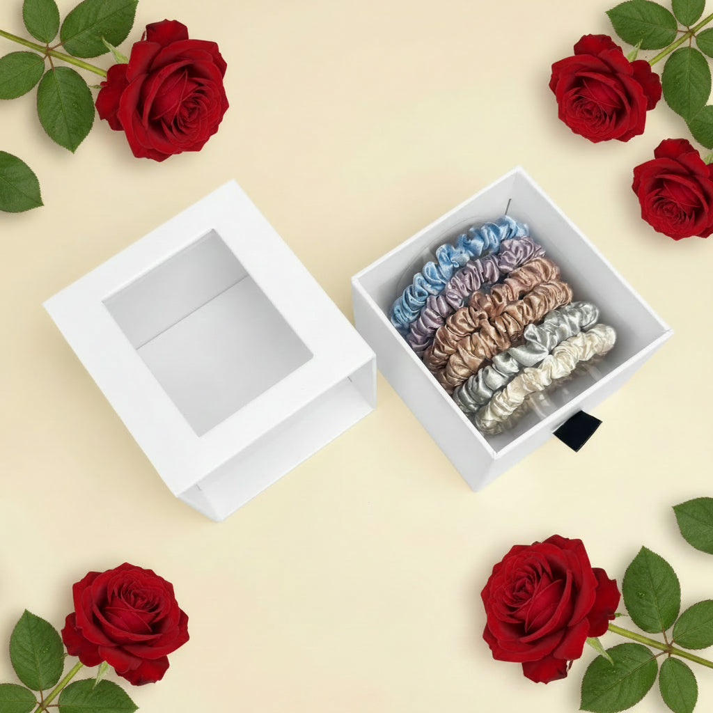 22 Momme Silk Scrunchie Set – OEKO-TEX Certified