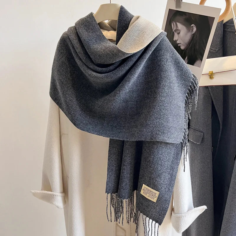 Winter Poncho Shawl Cashmere Scarf for Women RIAZ EXPRESS